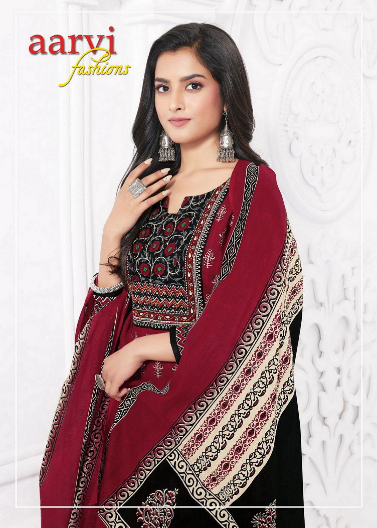 Gamthi Vol 4 By Aarvi Dobby Cotton Printed Kurti With Bottom Dupatta Wholesalers In Delhi
